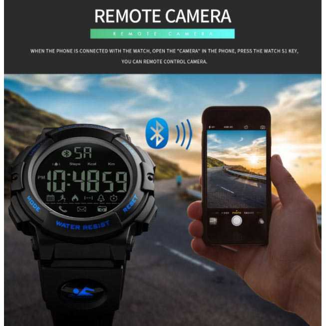 SKMEI Jam Tangan Olahraga Smartwatch Bluetooth - 1303