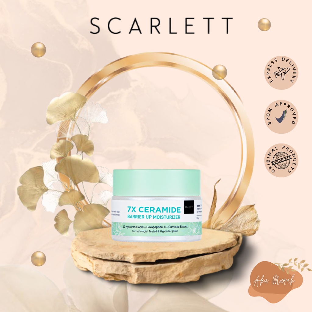 ✨ AKU MURAH ✨ Scarlett Whitening 7X Ceramide Moisturizer 20gr