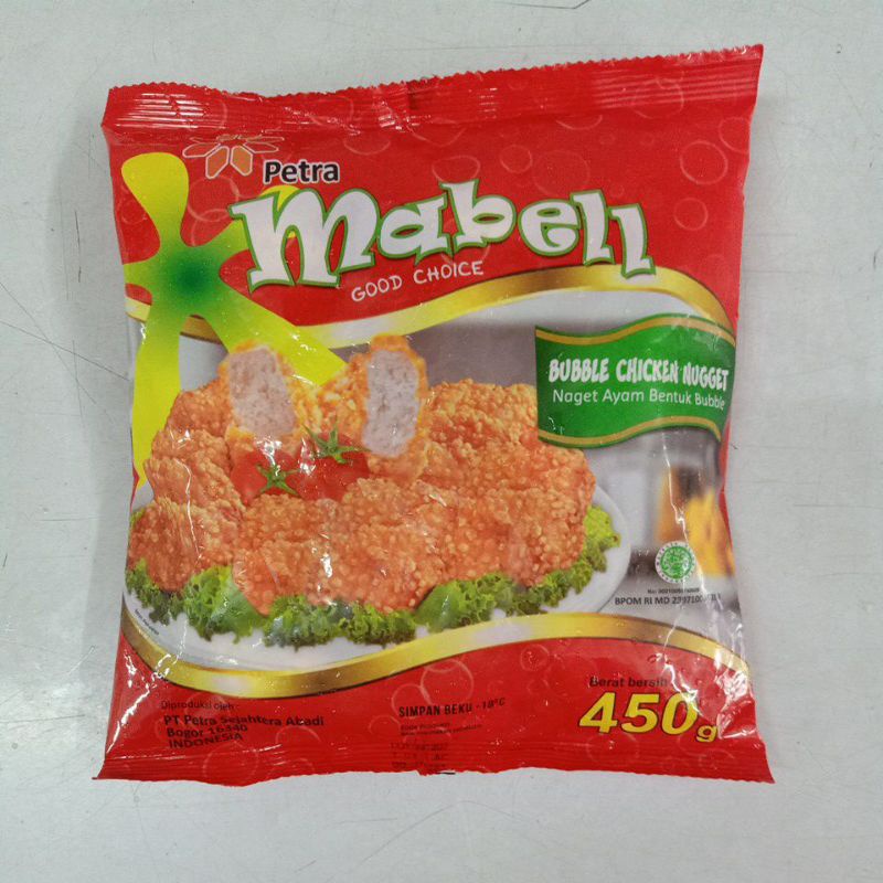 

Mabell bubble naget chicken 450gr