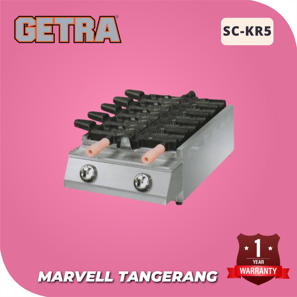 WAFFLE MAKER GETRA SC-KR5 / MESIN PEMBUAT WAFFLE IKAN MULUT TERBUKA