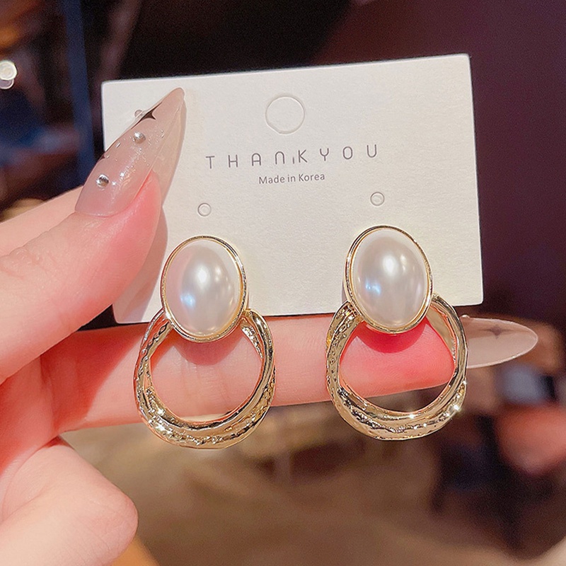 Wanita Tidak Teratur Perhiasan Wanita Earing Fashion Korea Halus Mutiara Wanita Anting Baru