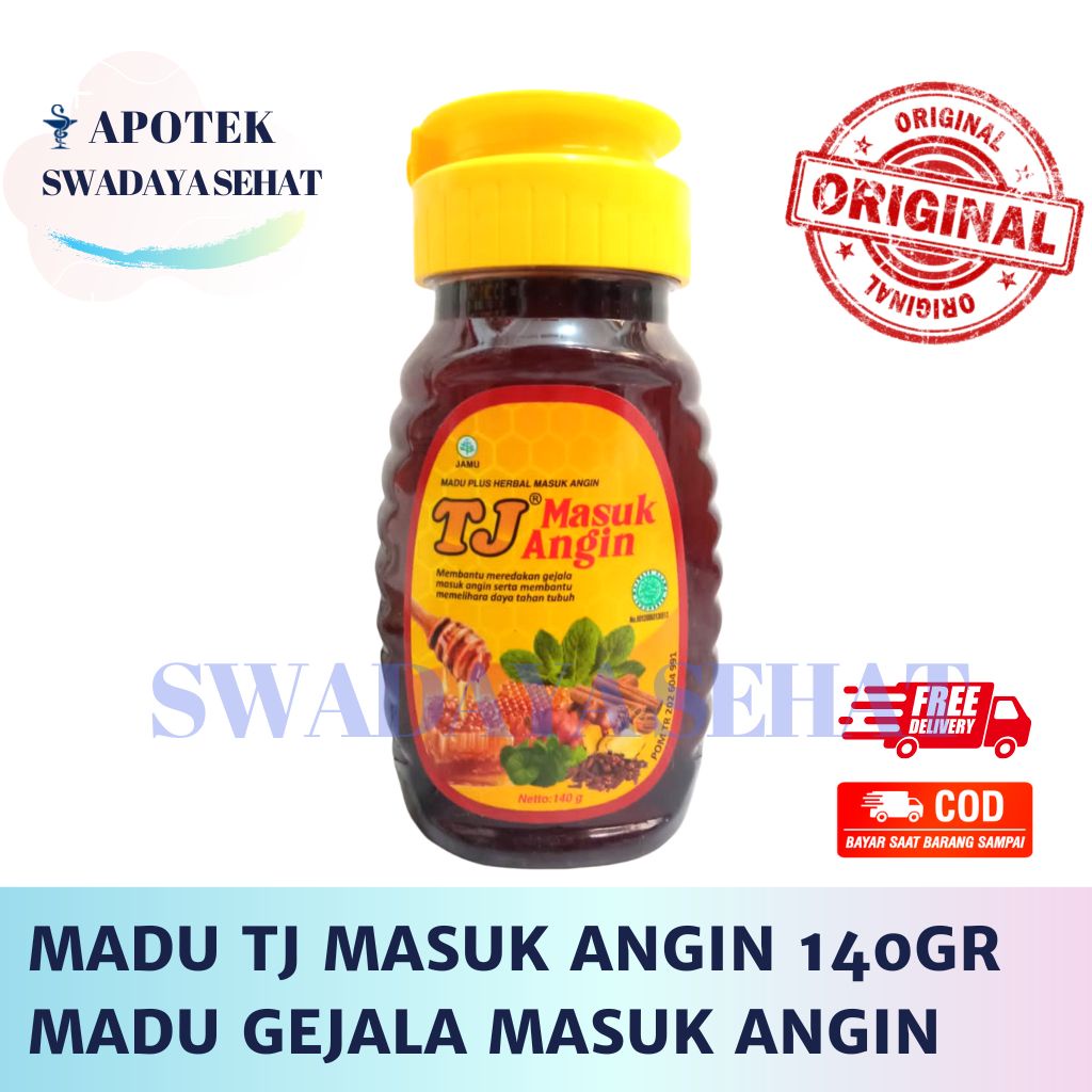 MADU TJ MASUK ANGIN 140GR - Meredakan Gejala Masuk Angin Kembung Mual