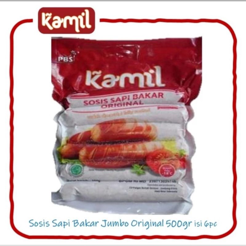 

Kamil Sosis Sapi Bakar Original isi 6 Pcs 500 Gr