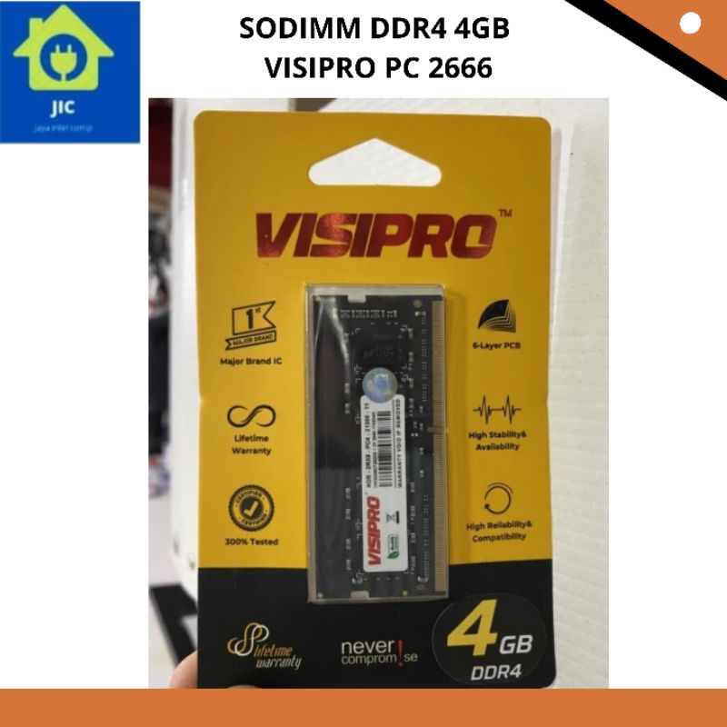 SODIMM DDR4 4GB VISIPRO PC 2666