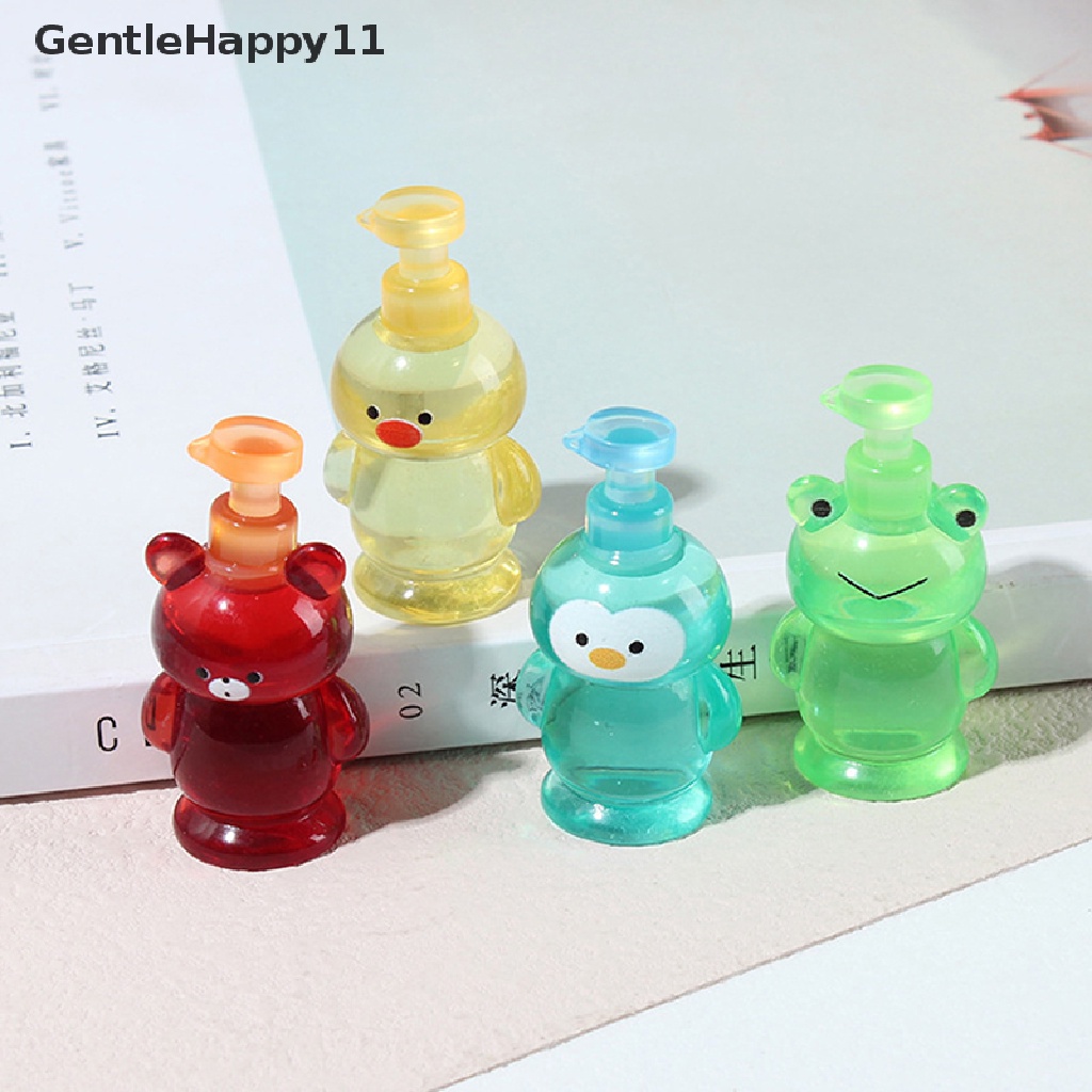 GentleHappy Dollhouse Miniature Cartoon Animal Hand Sanitizer Bottle Model DIY Accessories id