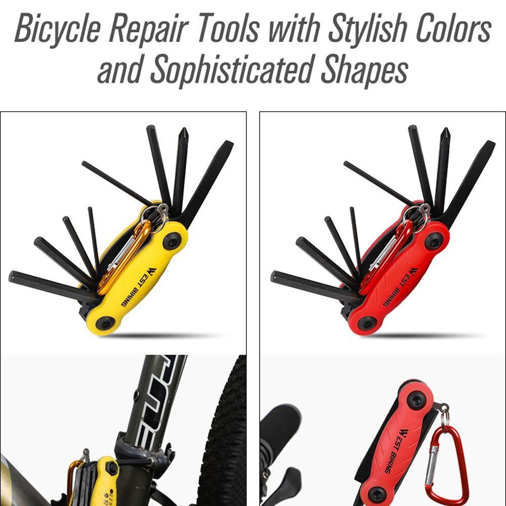 Lanfy Sepeda Multi-Fungsi Alat Portable Multi-Fungsi Alat Bersepeda Bagian Aksesoris Sepeda Repair Tools Hexagonal Obeng