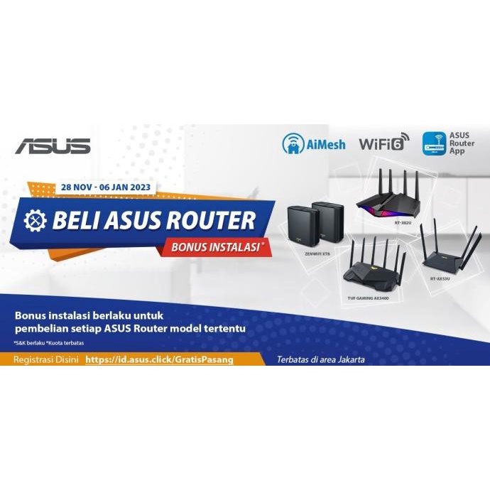 Asus Rt-Ax56U Wifi 6 Dual-Band Router Ax1800 With Aimesh Rtax56U