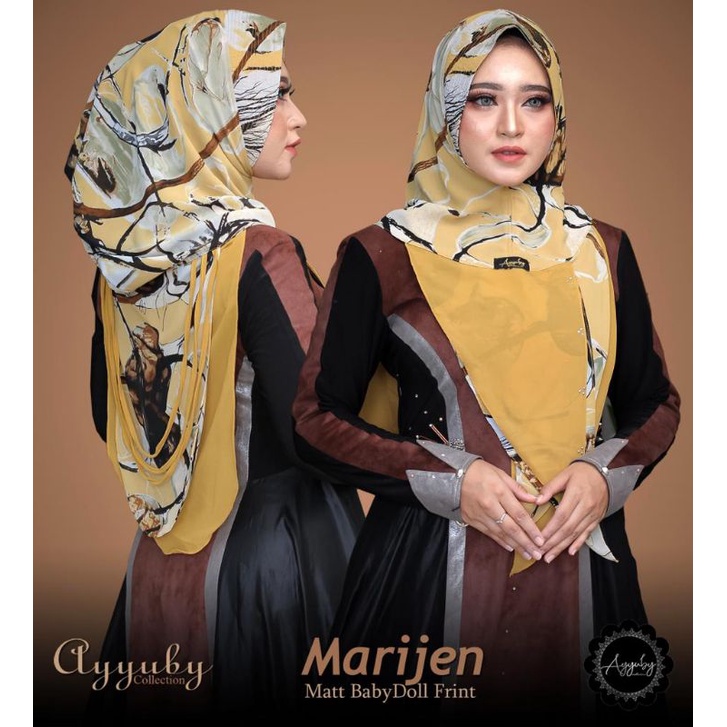 marijen ayyuby marijen motif ayyuby Khimar Hoodie motif terbaru dari ayyuby premium