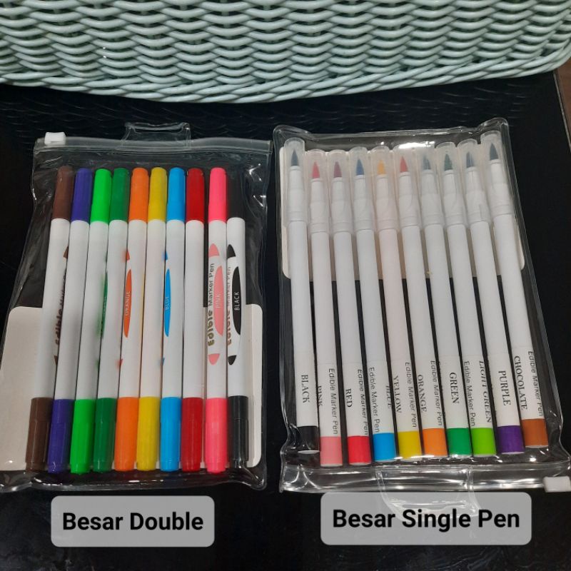 

1 sets ( 10 warna ), Edible PEN untuk Makanan Food Cake & Bakery, 10 warna