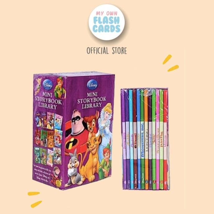 

Mini Storybook Library set of 12 Disney Pixar Story Collection Book