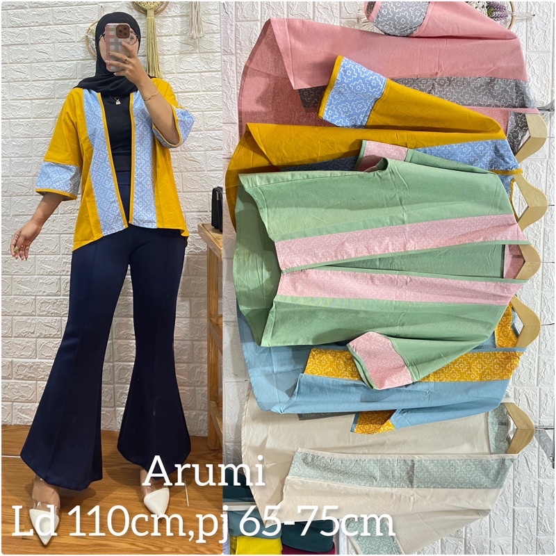 Cardigant wanita batik // cardigan kantor // cardigan resmi