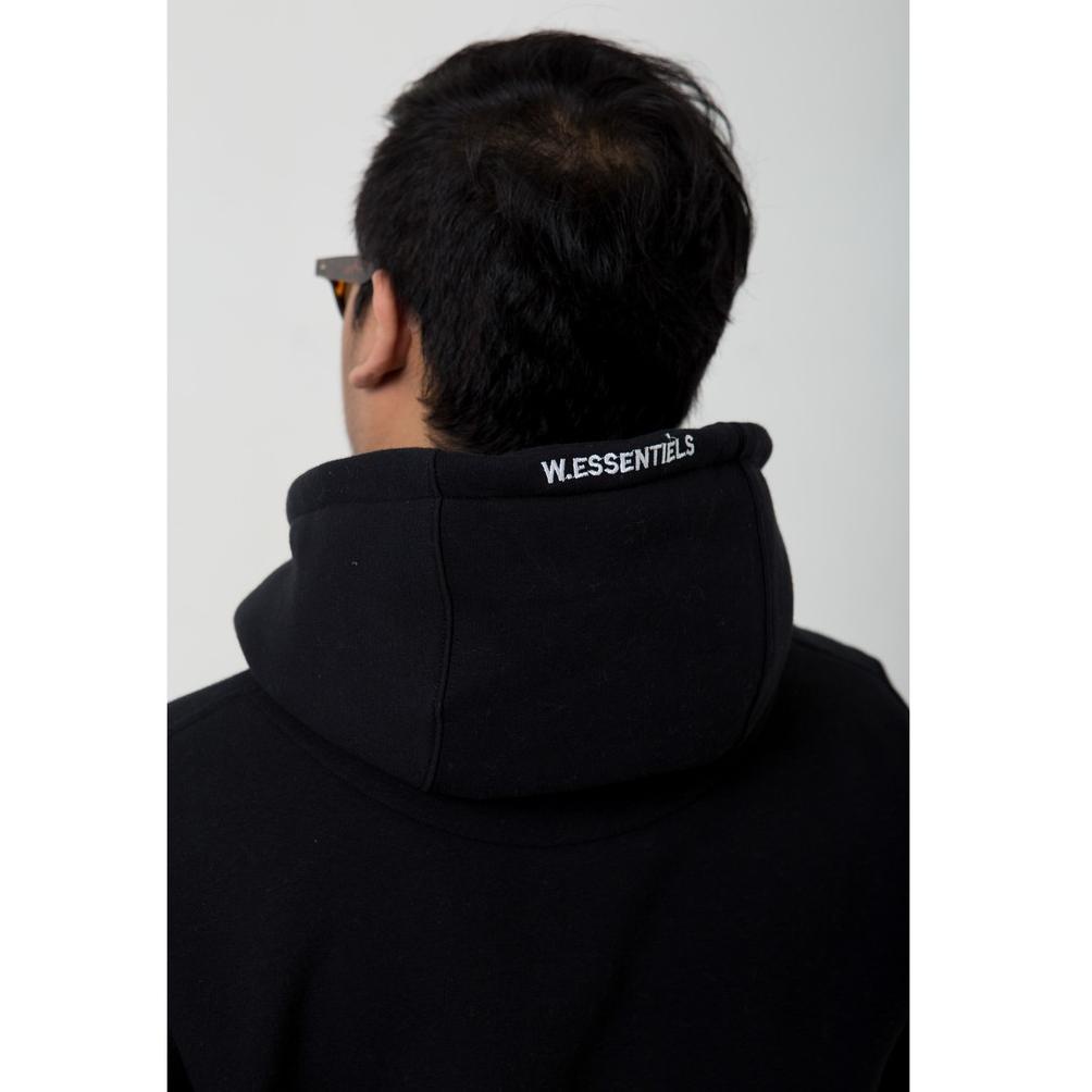 [KODE 8644] W.Essentiels Jaket Ecume Oversize Hoodie Noir Black Essentiels
