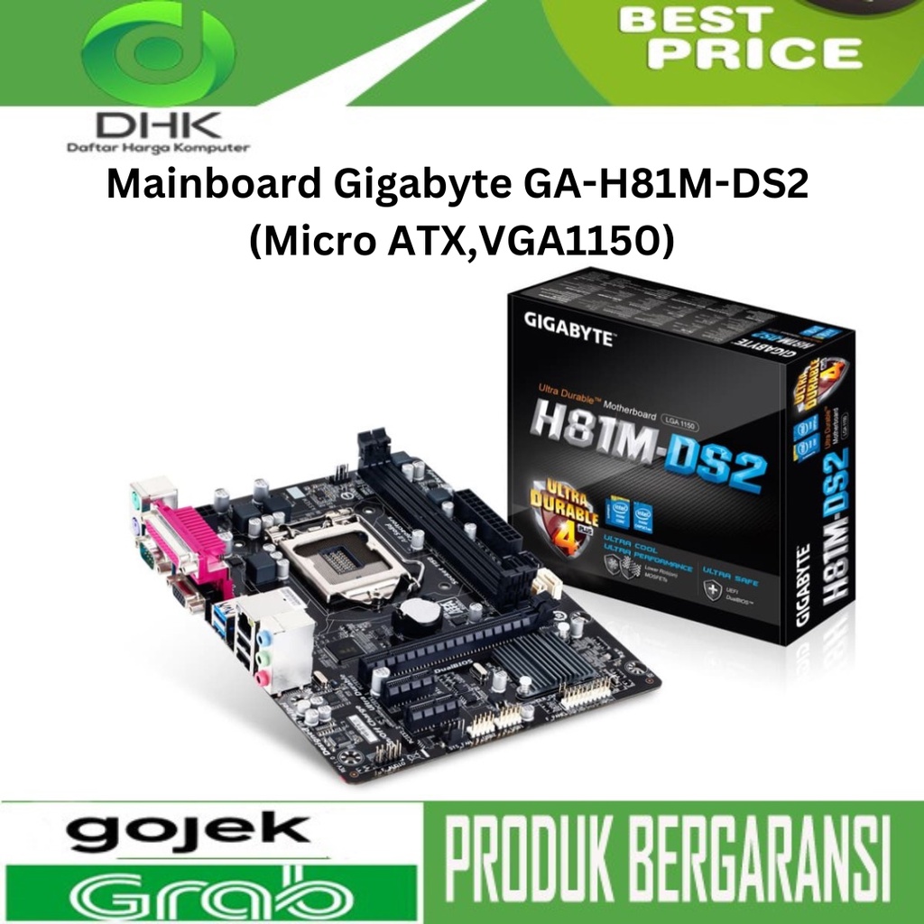 Mainboard Gigabyte GA-H81M-DS2 (Micro ATX,VGA1150)