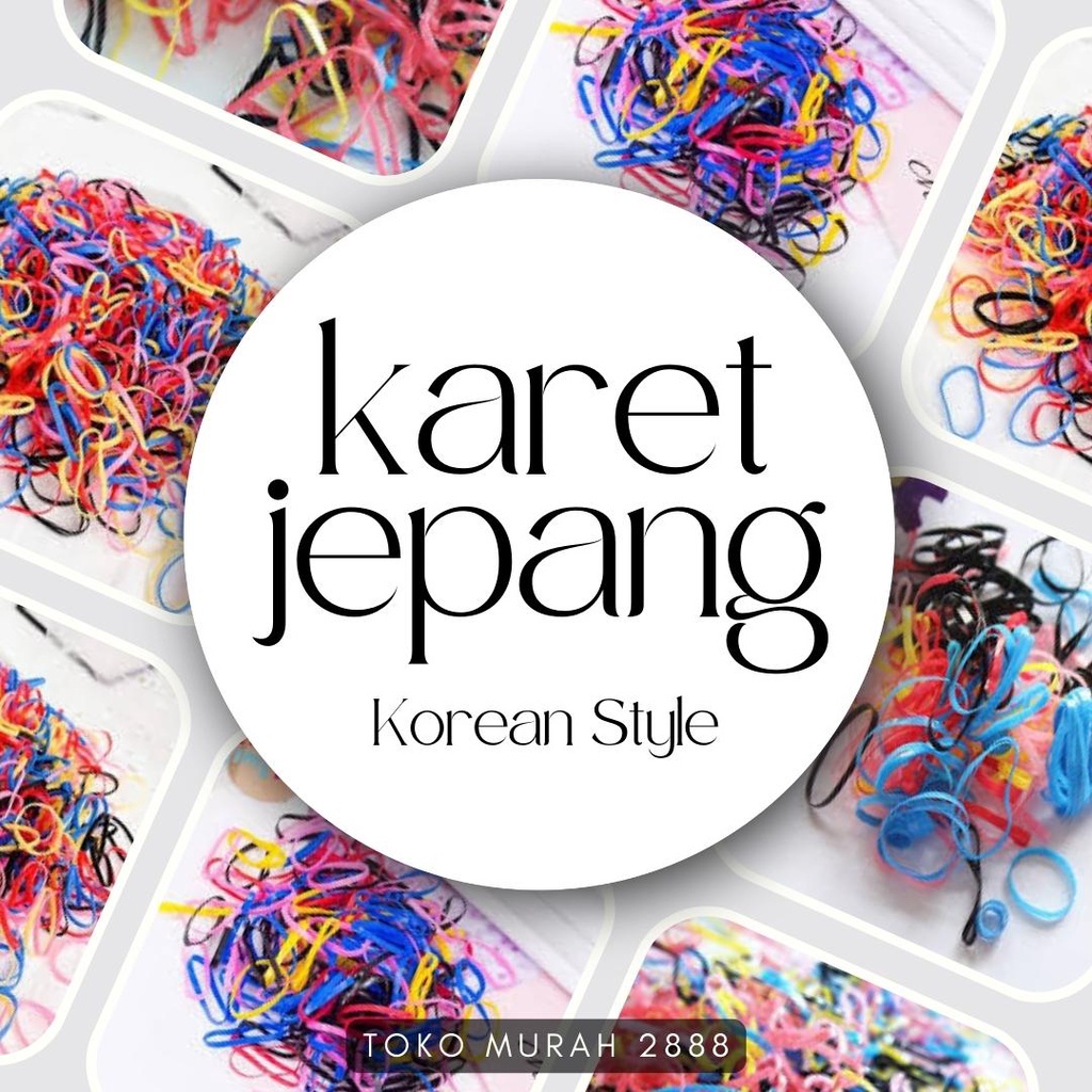 VIDICIINDONESIA Ikat Rambut Karet / Ikat Rambut Jepang / Karet Rambut Korean Style