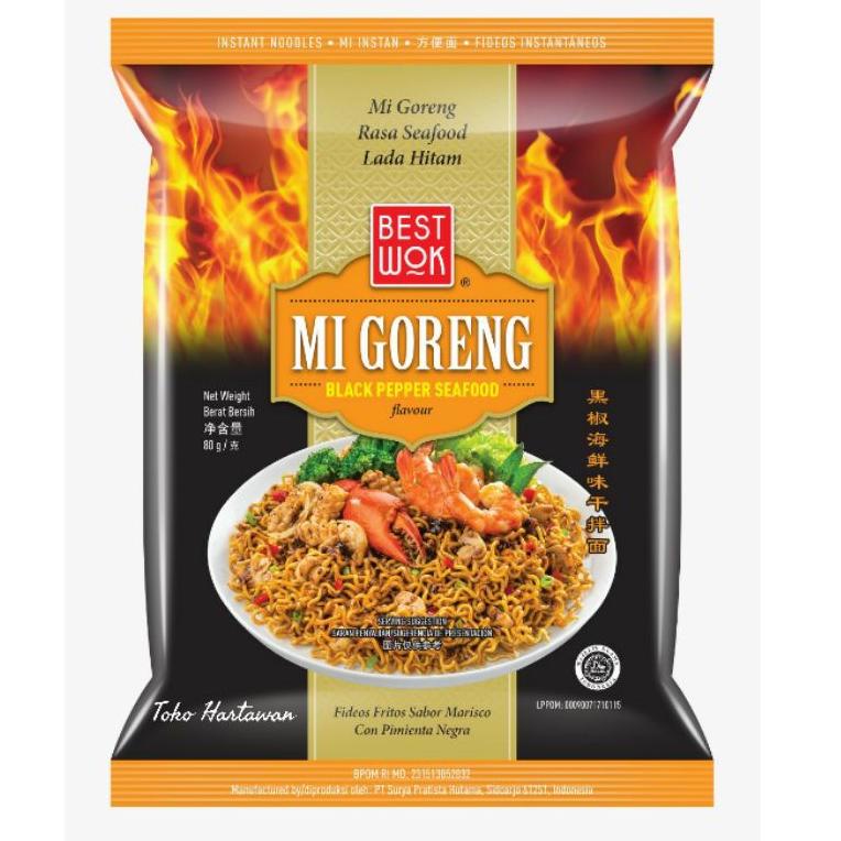 

(V>4E♫♪) Mie Goreng Blackpepper Seafood Best Wok 80 gram HALAL!! top produk