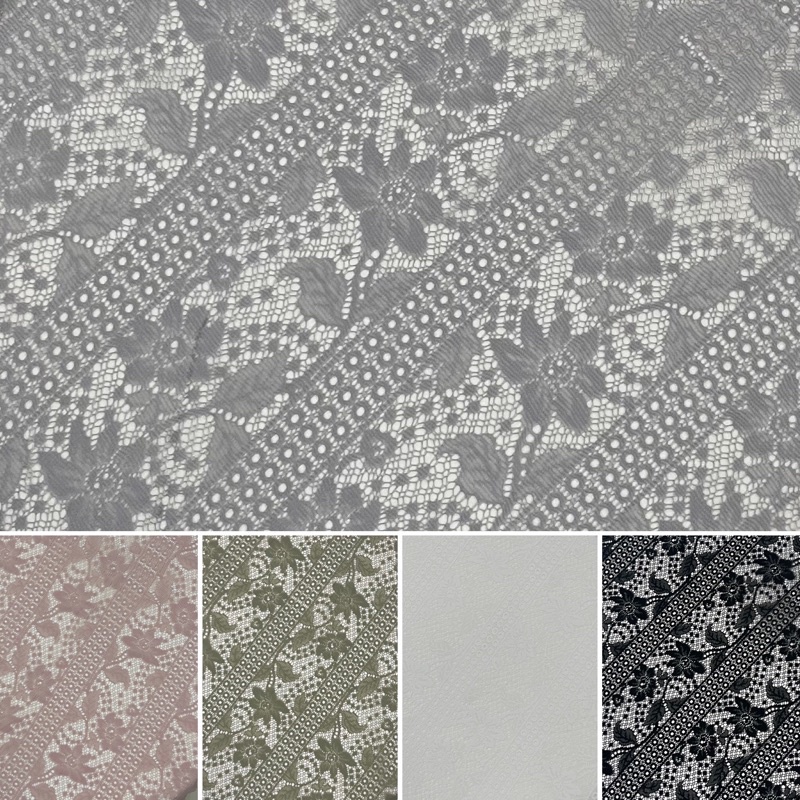 Kain Brokat Salur Kain Kebaya Brokat Motif Rose