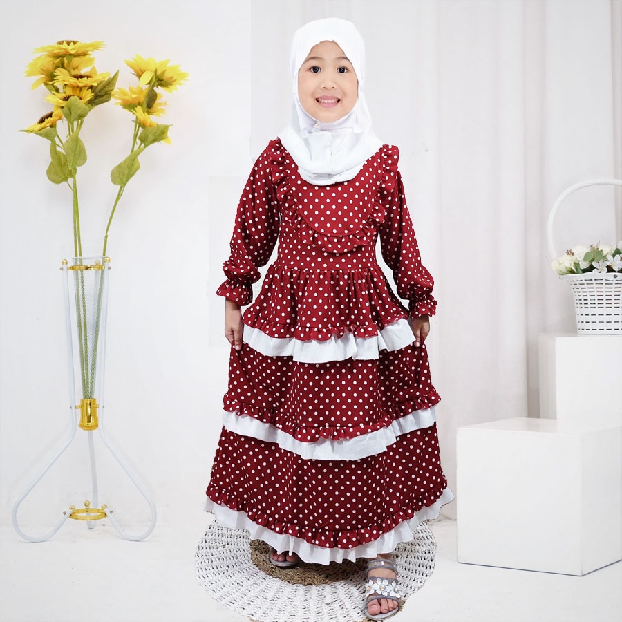 GAMIS HAFA ANANDA SYAR ANAK PRINCESS ONDE Usia 2-13tahun GL FASHION