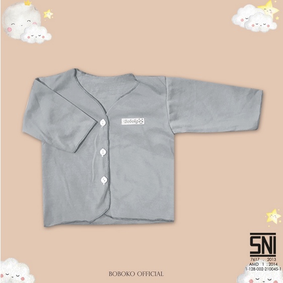 Baju Bayi piyama seri kombinasi comfy grey 0-3 bulan