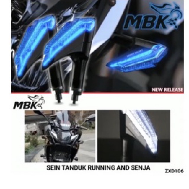 Sen Running Led Running Senja Tanduk Banteng Universal New Ninja Cbr Vix tiger Mp dll