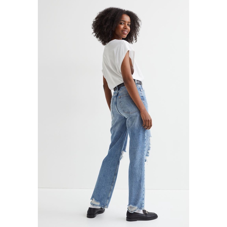 H&amp;M Mom Jeans Ripped