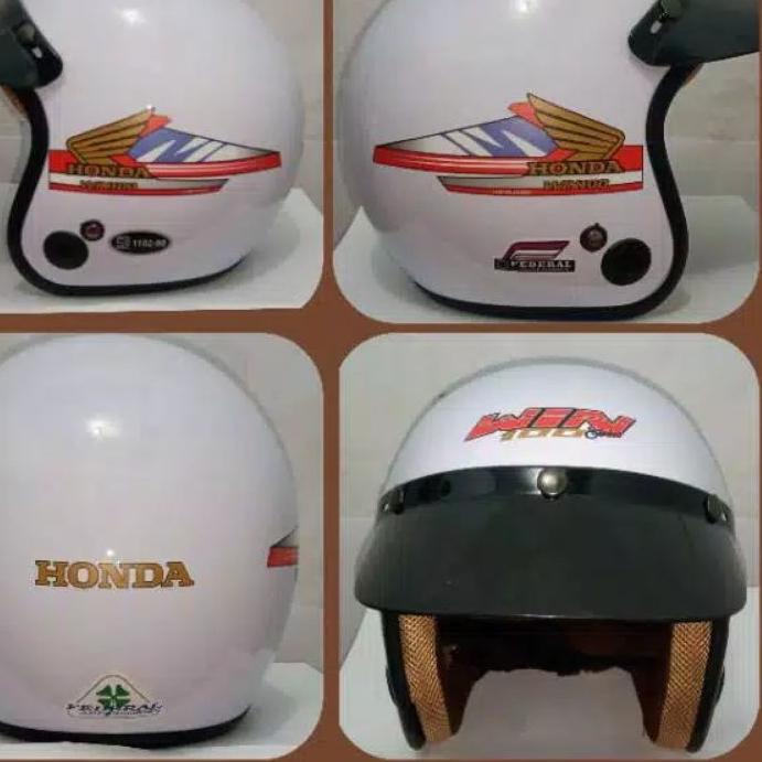 ツ Helm Honda jadul Helm Astrea Grand Helm GL series Win100 Honda C70 Jadul Custom Restorasi Recomend