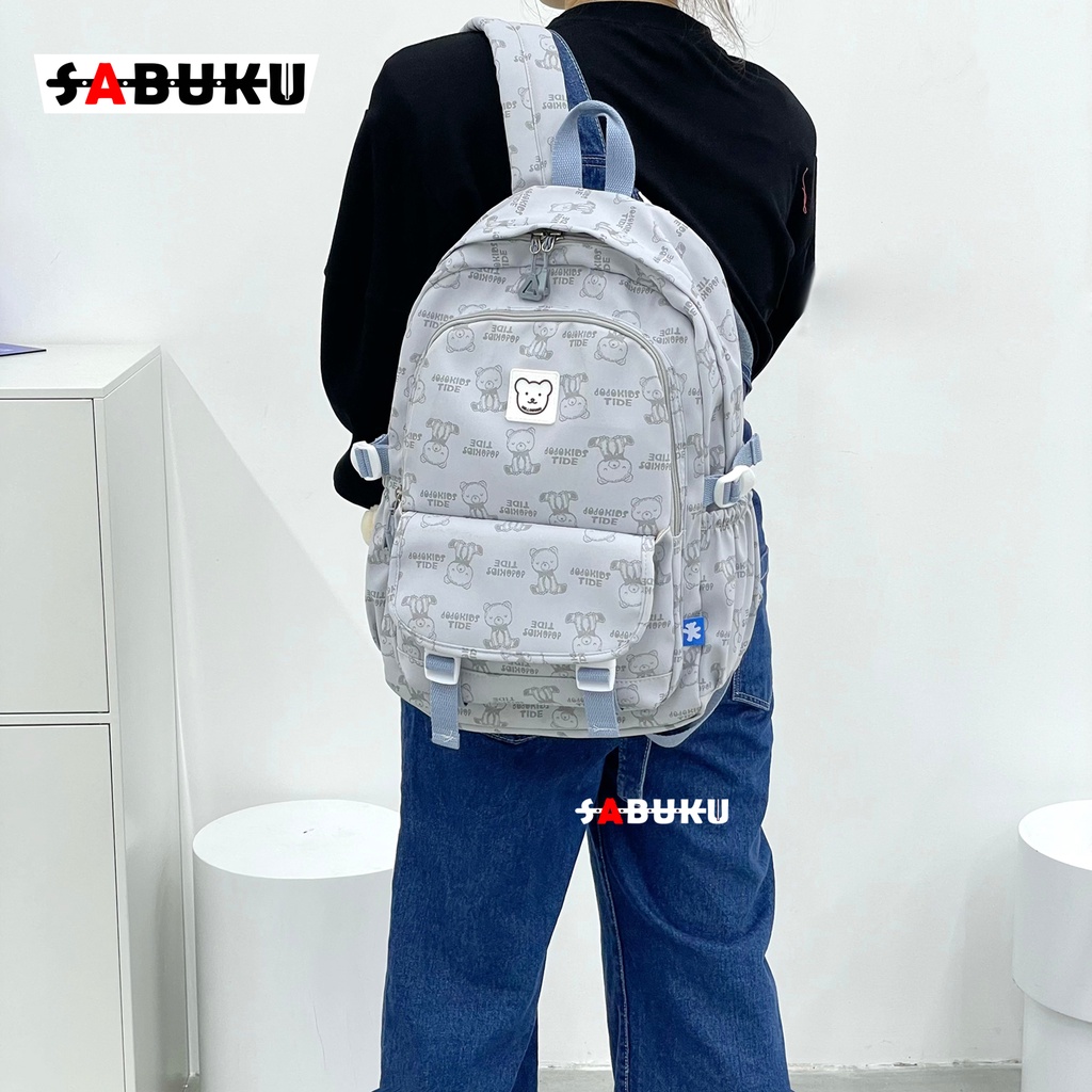 Tas Ransel Sekolah Tas Sekolah SD SMP SMA Pria Wanita Tas Punggung Backpack Fashion Motif - 276