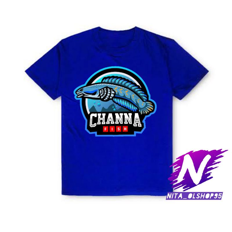 baju anak kaos anak chana gambar ikan chana