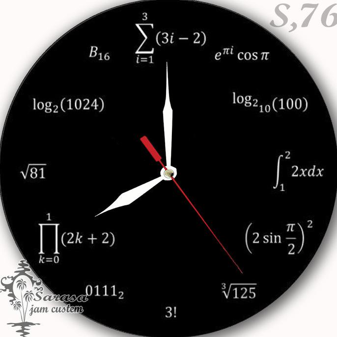 JAM DINDING SARASA RUMUS MATEMATIKA