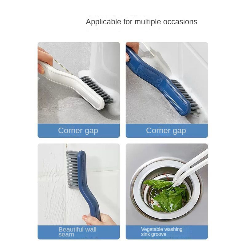 Sikat Kamar Mandi Toilet Multifungsi Dengan Capit Cleaning Brush 2in1