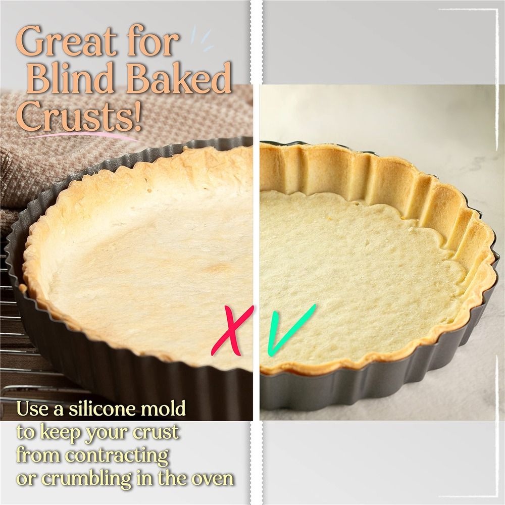 Solighter Loyang Kue Perlengkapan Rumah Panggang Non Stick Cetakan Kue Pastry Kotak Egg Tart Mold