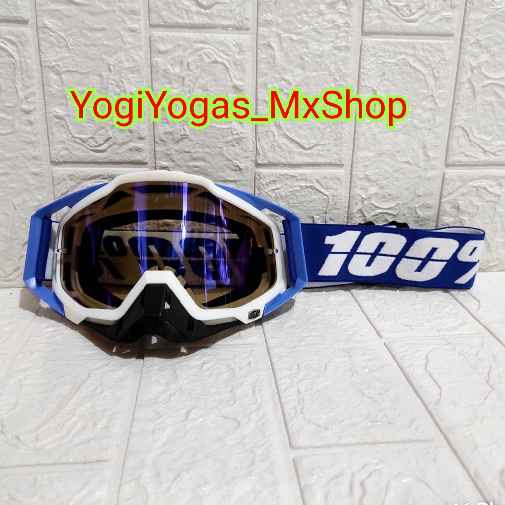 GOGGLE IMPORT Google 100 Percent - Kacamata Motor - Google Motocross - Google MX Trail - Google Rainbow - 007