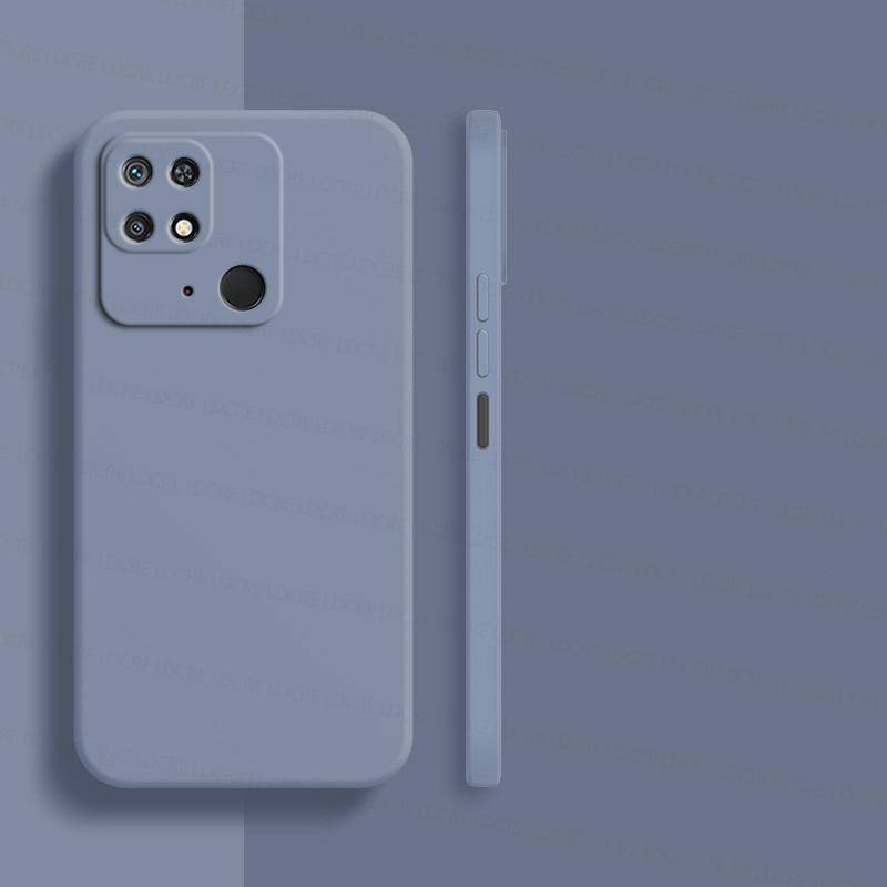 REDMI Untuk Xiaomi Redmi9 9C 9A 10 10C 4G Case Karet Silikon Cair Persegi Soft Case Cover
