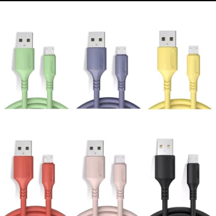 Kabel Data Charge TYPE C / MIRCO USB Data Cable Macaron Fast Charging