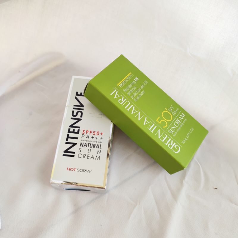 [NEW ORIGINAL] Hot Sorry Intensive & Green Tea Sunscreen Sun Cream