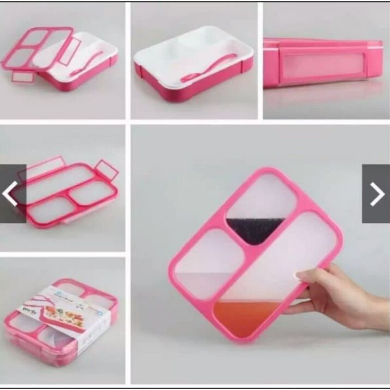kotak makan,lunch box yooyee besar,3 sekat anti tumpah