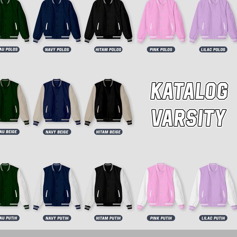 Langsung Atc Jaket Varsity Baseball Pria Wanita S - XXXL BEST SELLER