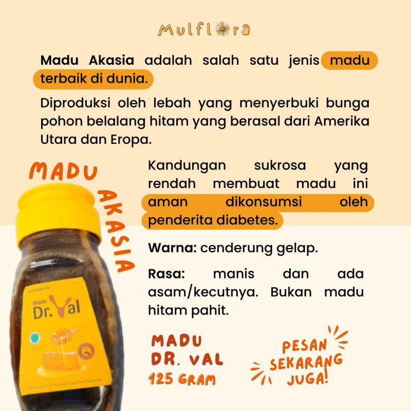 

Madu asli akasia//kemasan 125 gram/buy 1 get 1