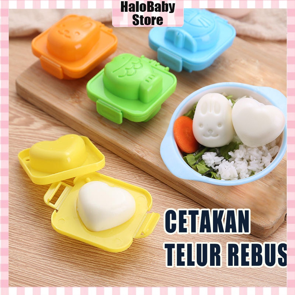 Halo Baby Cetakan Telur Rebus/Cetakan Nasi/Cetakan Pemotong Telur Rebus DIY Bentuk Kartun