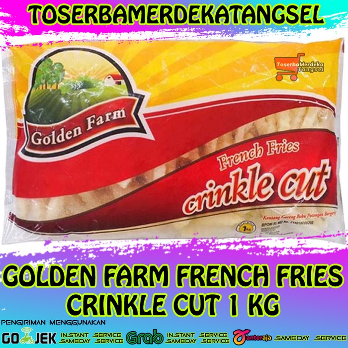 

GOLDEN FARM french fries kentang goreng crinkle cut 1kg