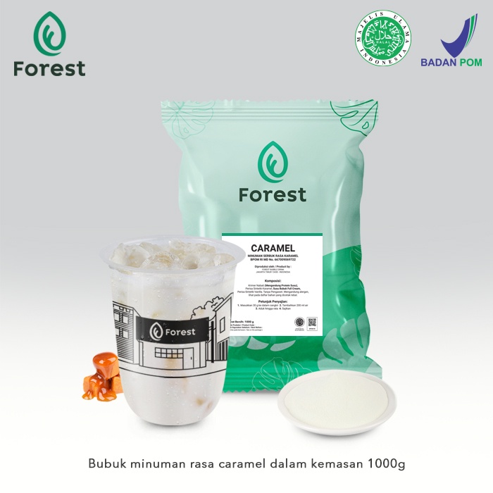 Bubuk Minuman CARAMEL Powder - FOREST Bubble Drink