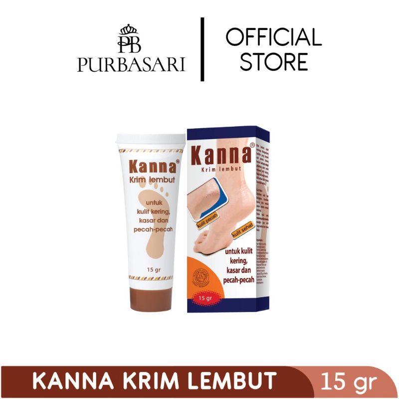 KANNA Krim Lembut 30gr | Untuk Kulit Kering | KasarDan Pecah-Pecah