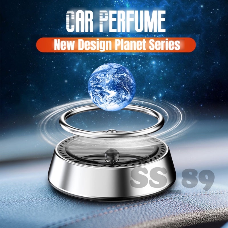 New design parfum mobil ring putar planet car perfume ring planet