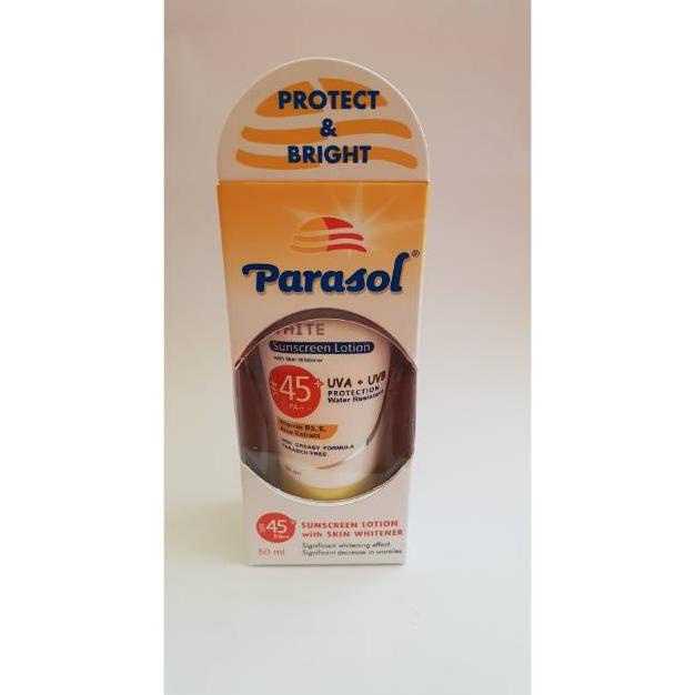 Jual Terbaik Parasol Spf 45+ 50 Ml Parasol Sunscreen Lotion Spf 45