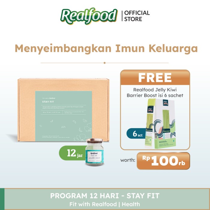 

Realfood Stay Fit Sarang Burung Walet + Immune Booster + Gift