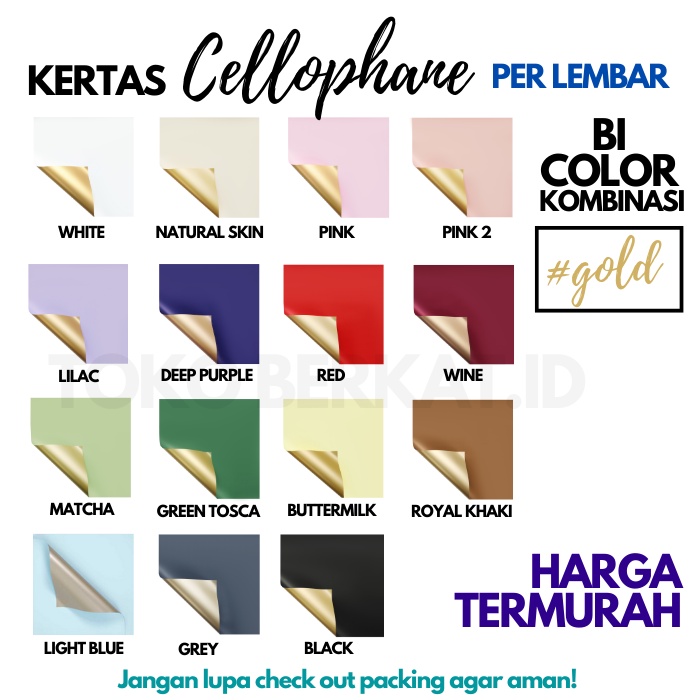 

[BARU TERMURAH] KERTAS BUNGA CELLOPHANE BI COLOR PAPER FLOWER WRAP TERMURAH UNTUK BUKET BUCKET BUNGA