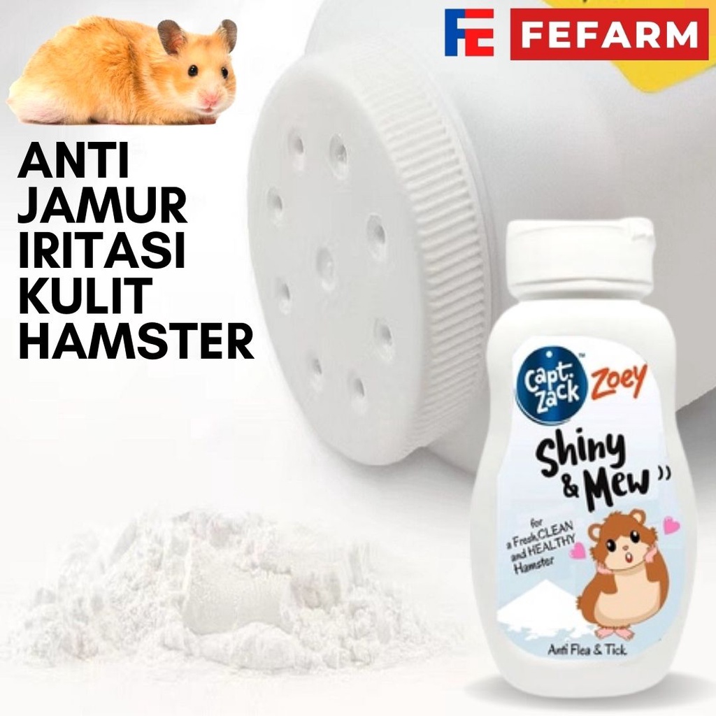 BEDAK HAMSTER POWDER Bedak Anti Jamur Iritasi Kulit Hamster FEFARM