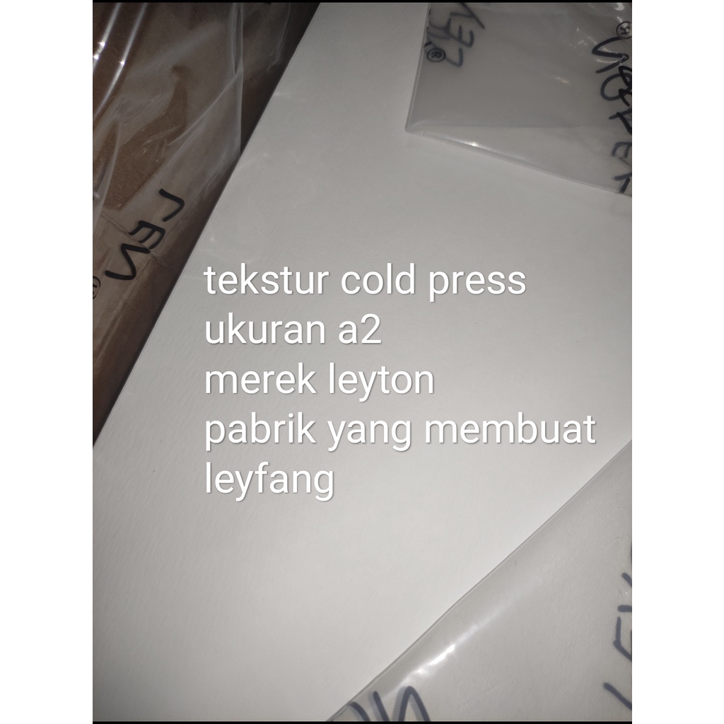 

kertas water color leyton A2 lembaran 300 gsm cold press per lembar( harga per lembar) kertas cat air leyfang made in china impoer