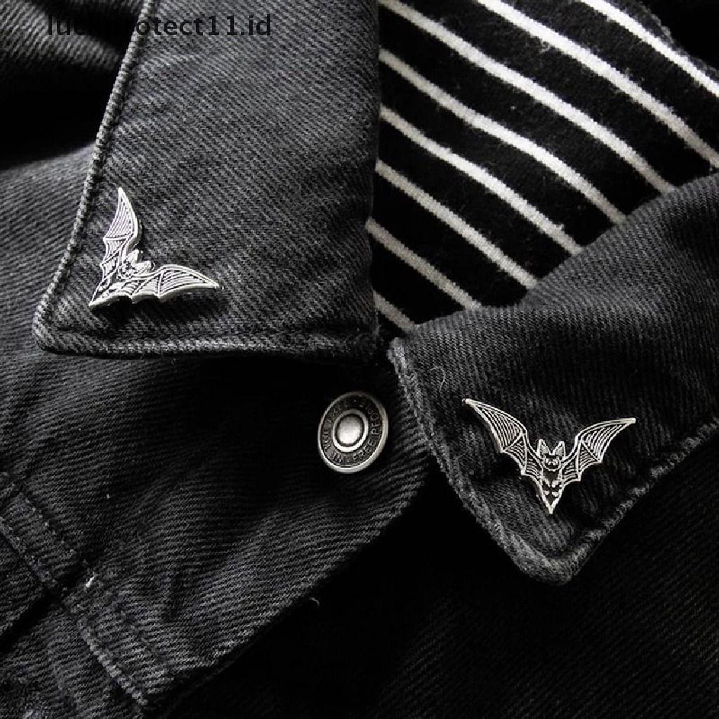 /Fashion Hot// Fashion// Bat Enamel Pin Alternatif Gaya Penyihir Hadiah Seram Lapel Perhiasan Aksesori.