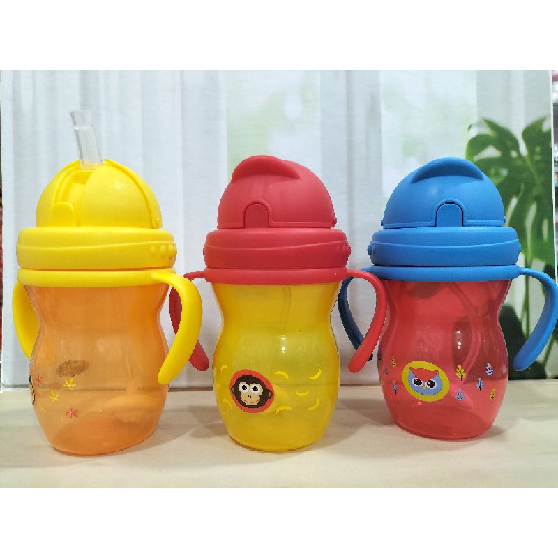 Training Cup With Straw Baby Safe/Botol Minum Dengan Sedotan(270 Ml) BPA Free SK 019