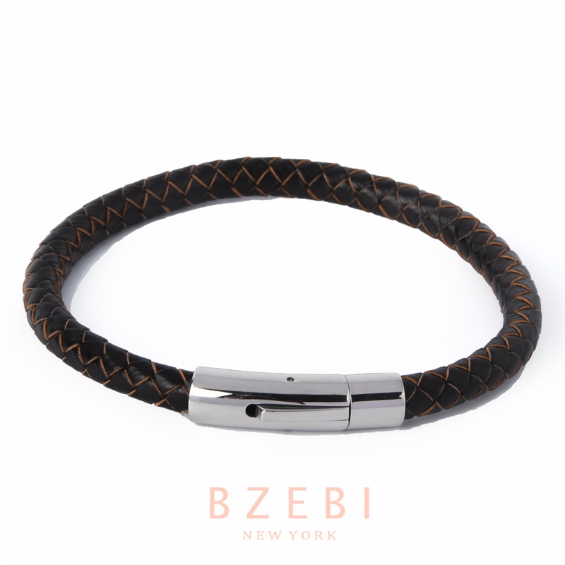 Bzebi Gelang Charm Baja Titanium Emas 18k Dengan Berlian, Anti Karat, Aksesoris Fashion Wanita, Perhiasan Gaya Korea, Hadiah Ulang Tahun Dengan Kotak Eksklusif 947b